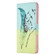 iPhone 15 Colored Drawing Pattern Leather Phone Case - Feather