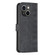 iPhone 15 Plaid Embossed Leather Phone Case - Black