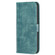 iPhone 15 Plaid Embossed Leather Phone Case - Green