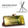 iPhone 15 Color Block Denim Texture Leather Phone Case - Royal Blue