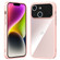 iPhone 15 Large Window Acrylic + TPU Phone Case - Light Pink