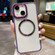 iPhone 15 Plating Magsafe TPU + Acrylic Phone Case - Purple