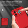 iPhone 15 Stereoscopic Holder Sliding Camshield Phone Case - Red