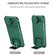 iPhone 15 Stereoscopic Holder Sliding Camshield Phone Case - Green iPhone 15 Stereoscopic Holder Sliding Camshield Phone Case - Green