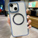 iPhone 15 Plating Magsafe TPU + Acrylic Phone Case - Blue