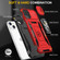 iPhone 15 Armor PC + TPU Camera Shield Phone Case - Red