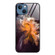 iPhone 15 Marble Pattern Glass Protective Phone Case - Typhoon