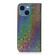 iPhone 15 Colorful Magnetic Buckle Leather Phone Case - Silver