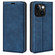 iPhone 15 Retro-skin  Magnetic Suction Leather Phone Case - Dark Blue
