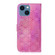 iPhone 15 Colorful Magnetic Buckle Leather Phone Case - Pink