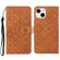 iPhone 15 Ethnic Style Embossed Pattern Leather Phone Case - Brown iPhone 15 Ethnic Style Embossed Pattern Leather Phone Case - Brown
