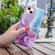 IMD Marble TPU Phone Case iPhone 15 - Pink Blue