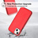 iPhone 15 Leather Texture Full Coverage Phone Case - Red