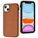 iPhone 15 Leather Texture Full Coverage Phone Case - Brown