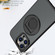 iPhone 15 Rotating Ring Magnetic Holder Phone Case - Black
