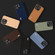 iPhone 15 ABEEL Carbon Fiber Texture Protective Phone Case - Dark Brown