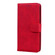 iPhone 15 Skin Feel Pure Color Flip Leather Phone Case - Red
