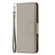 iPhone 15 Litchi Texture Pure Color Flip Leather Phone Case - Grey