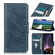 iPhone 15 Mirren Crazy Horse Texture Horizontal Flip Leather Phone Case - Blue
