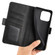 iPhone 15 Dual-side Magnetic Buckle Horizontal Flip Leather Phone Case - Black
