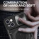 iPhone 15 CD Texture Sliding Camshield Magnetic Holder Phone Case - Black