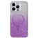 iPhone 15 MagSafe Glitter Hybrid Clear TPU Phone Case - Purple
