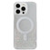 iPhone 15 MagSafe Glitter Hybrid Clear TPU Phone Case - White