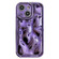 iPhone 15 Electroplating Meteorite Texture TPU Phone Case - Purple