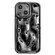 iPhone 15 Electroplating Meteorite Texture TPU Phone Case - Black
