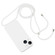 iPhone 15 Crossbody Lanyard Liquid Silicone Case - White