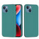 iPhone 15 Solid Color Silicone Phone Case - Pine Needle Green