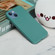 iPhone 15 Solid Color Silicone Phone Case - Pine Needle Green