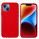 iPhone 15 Solid Color Silicone Phone Case - Red