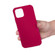 iPhone 15 Solid Color Silicone Phone Case - Rose Red