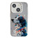 iPhone 15 Animal Pattern Oil Painting Series PC + TPU Phone Case - Spotted Dog