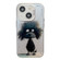 iPhone 15 Animal Pattern Oil Painting Series PC + TPU Phone Case - Black Dog