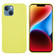 iPhone 15 Solid Color Silicone Phone Case - Lemon Yellow