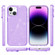 iPhone 15 Plus Shockproof Terminator Glitter Powder Phone Case - Purple
