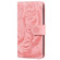 iPhone 15 Plus Tiger Embossing Pattern Leather Phone Case - Pink