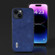 iPhone 15 Plus ABEEL Morocco Texture PU Phone Case - Blue iPhone 15 Plus ABEEL Morocco Texture PU Phone Case - Blue