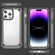 iPhone 15 Plus Skin Feel TPU + PC Phone Case - Transparent Black
