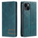 iPhone 15 Plus TTUDRCH RFID Retro Texture Magnetic Leather Phone Case - Greem