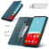 iPhone 15 Plus TTUDRCH RFID Retro Texture Magnetic Leather Phone Case - Greem