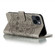 iPhone 15 Plus Sun Mandala Embossing Leather Phone Case - Grey