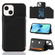 iPhone 15 Plus Skin Feel PU + TPU + PC Back Cover Shockproof Case - Black