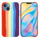 iPhone 15 Plus Rainbow Liquid Silicone Phone Case - Red