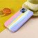 iPhone 15 Plus Rainbow Liquid Silicone Phone Case - Pink