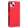 iPhone 15 Plus Skin Feel Life Tree Leather Phone Case - Red