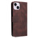 iPhone 15 Plus Skin Feel Life Tree Leather Phone Case - Brown