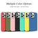iPhone 15 Plus Starry Series Shockproof Straw Material + TPU Protective Case - Green